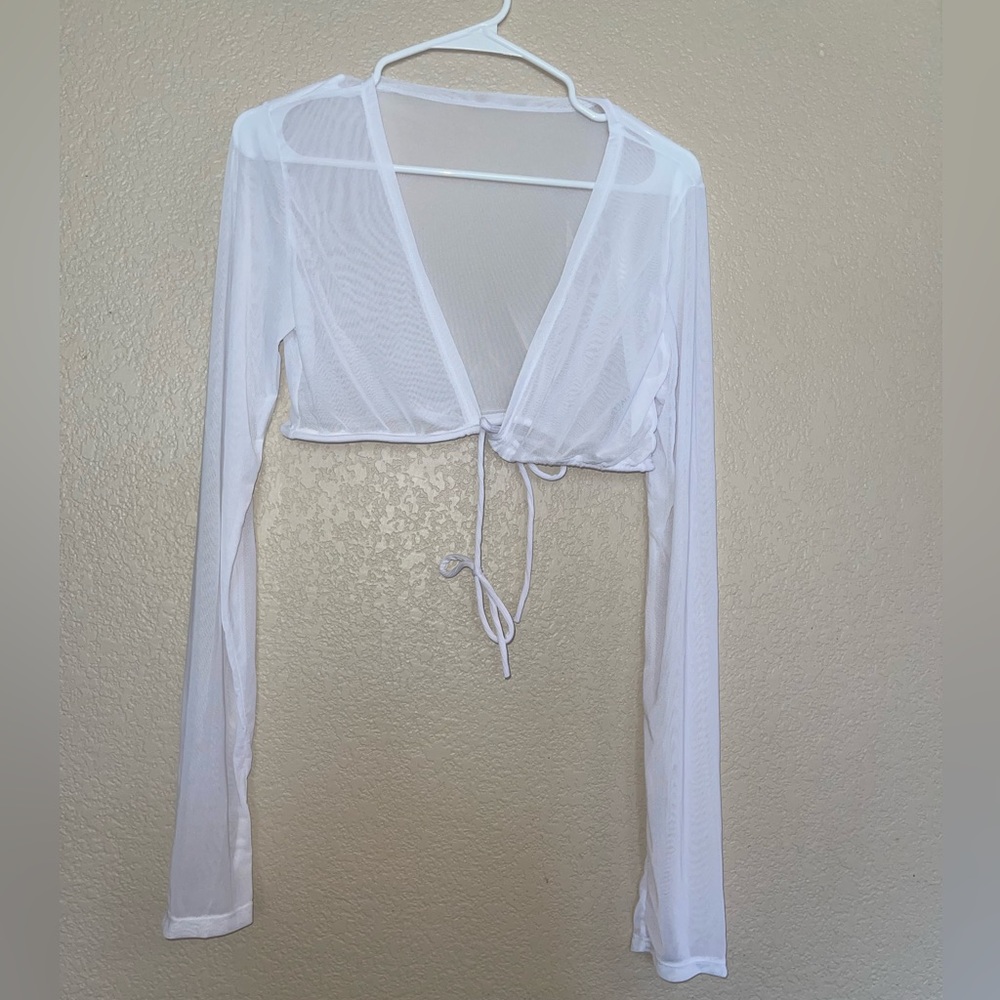White Matte collection swimsuit cover